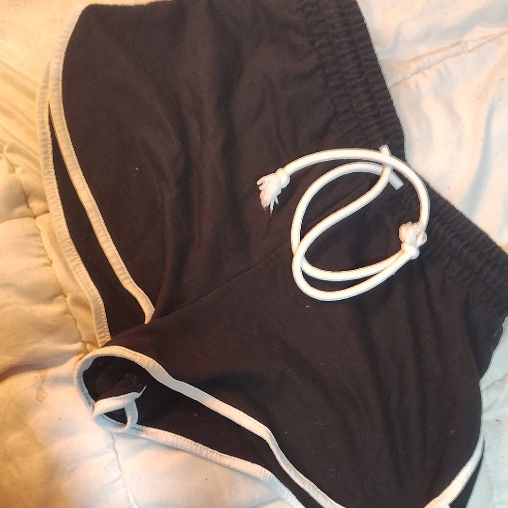 Forever 21 Black Elastic Waist Shorts